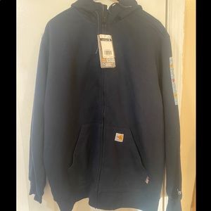 Carhartt Navy blue fire resistance hoodie